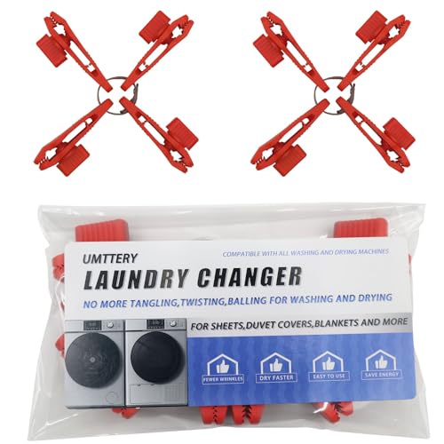Heavy-duty Bed Sheet Detangler, Keep Heavy Duvet Covers/Blankets/Quilts/Rugs from Tangling, Twisting & Balling in Washer and Dryer, 2 pcs