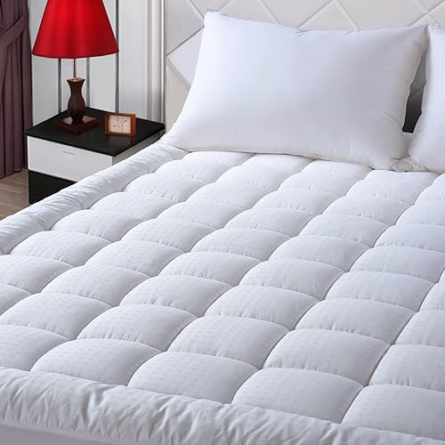 EASELAND Queen Size Mattress Pad Pillow Top Mattress Cover Quilted Fit — Real-world performance testing in action