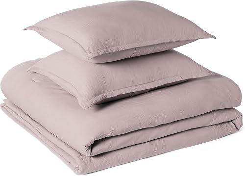 Amazon Basics Brushed Microfiber Comforter Set, Extra Soft with Natura — Build quality and design details up close