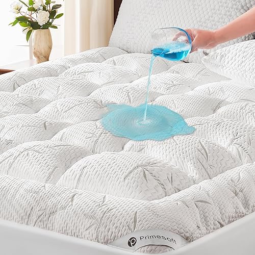 PRIMESOFT Queen Size Thick Pillow Top Mattress Topper, Up to 21 Inch D — Build quality and design details up close