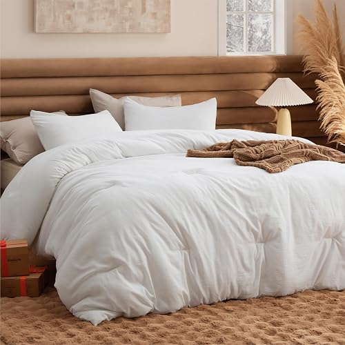 Bedsure King Comforter Set, White Soft Prewashed Bedding for All Seaso — Side-by-side comparison of top picks in this category