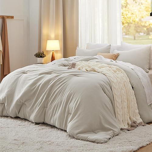 Bedsure Queen Comforter Set, Beige Soft Prewashed Bedding for All Seas — Real-world performance testing in action