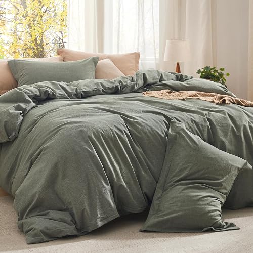 Bedsure Comforter Set Queen Size Grayish Olive Green - Cotton Fabric w — Real-world performance testing in action